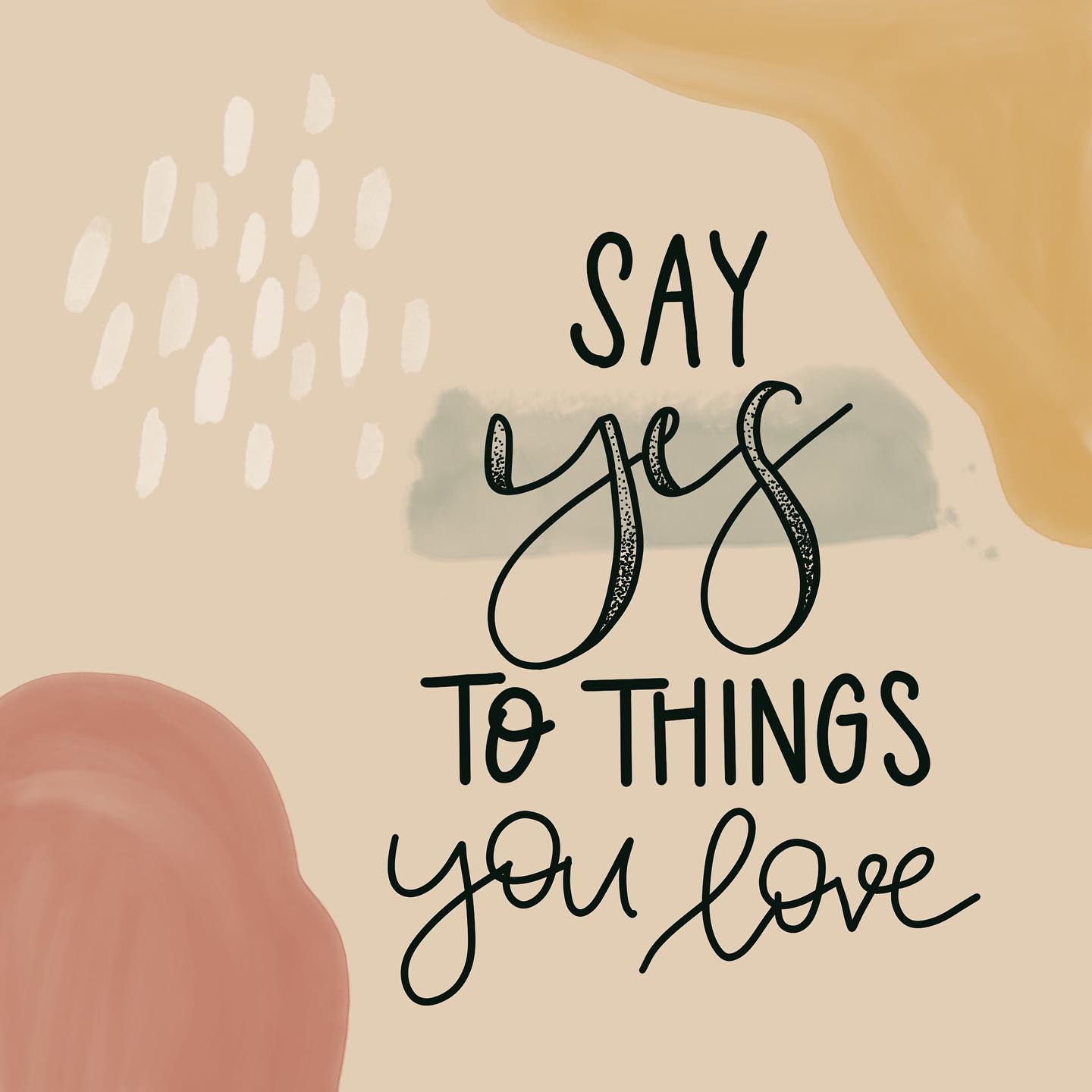 Hoch die Hände, langes Wochenende 🙌🏻 
Ich hoffe ihr verbringt es mit Dingen und Menschen, die euch Freude bereiten 🫶🏻
Denn das kommt im Alltag oftmals viel zu kurz 🧖‍♀️🥙🪩🧁🎨💅🐕🐈🏝️
#SayYesToThingsYouLove #Handlettering #Lettering #LetterLover #BuchstabenLiebe #ProCreate #LangesWochenende